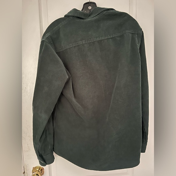 Dark Green Zara Corduroy Light Coat 💚 - Picture 3 of 3